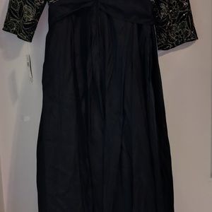 NWT Alex Evenings Bateau Neck Pleated Gown size20